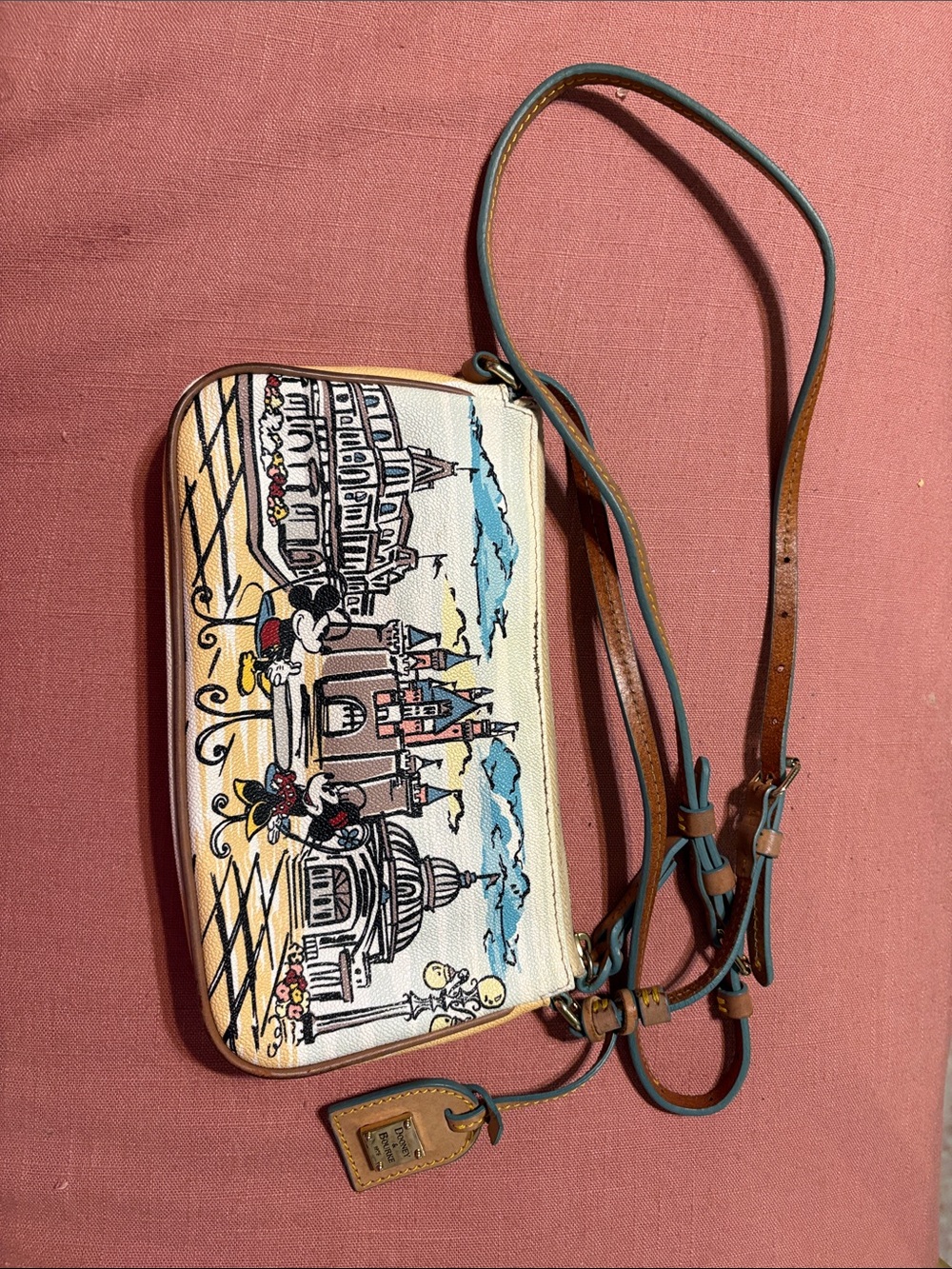 Rare Disneyland Dooney & Bourke Crossbody Purse with adjustable strap